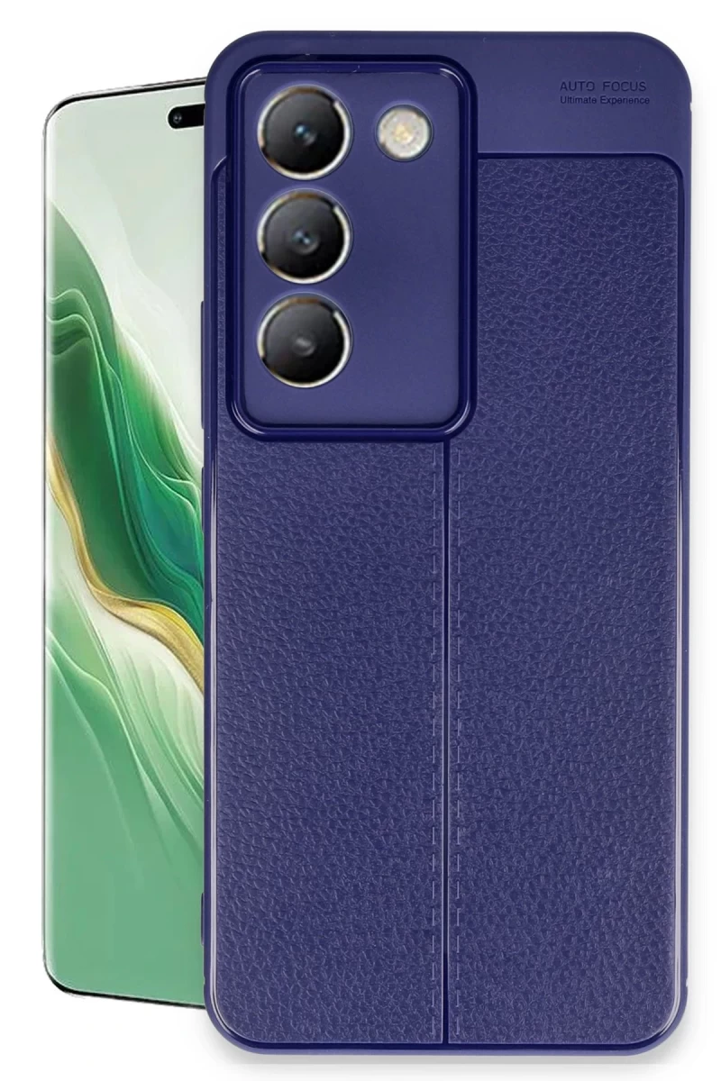Vivo V30 Lite 4G Uyumlu Kılıf Auto Focus Kapak - Lacivert