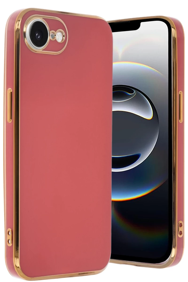 Apple iPhone 16E Uyumlu Kılıf Volet Silikon - Kırmızı
