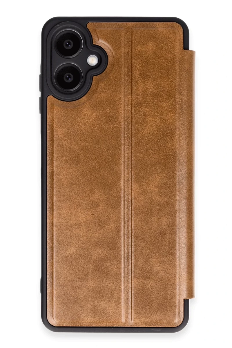 Samsung Galaxy A06 Uyumlu Kılıf Flip Cover - Taba