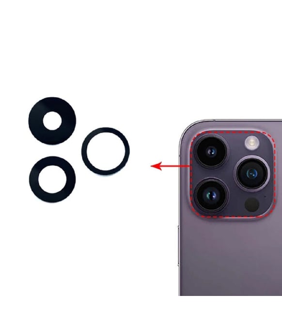 iPhone 14 Pro Uyumlu Kamera Camı Seti