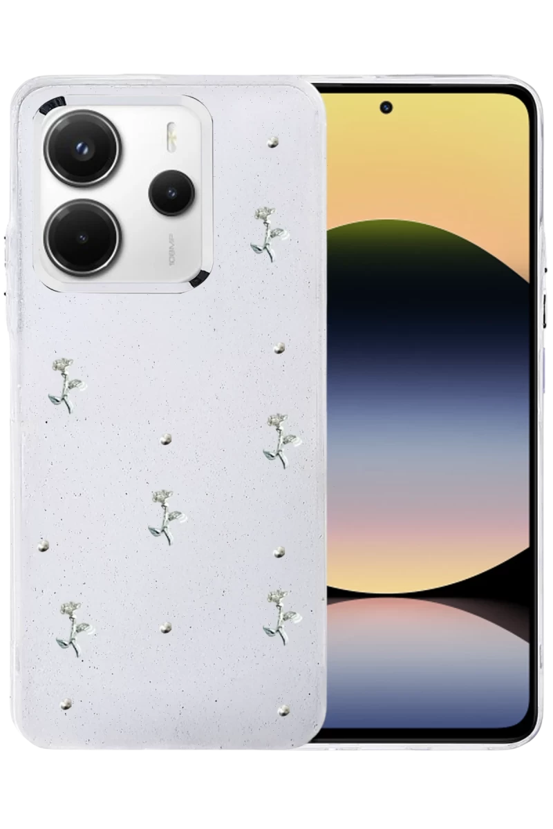 Xiaomi Redmi Note 14 4G Uyumlu Fiyonk Desenli Kapak - Desen 4
