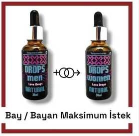 3x Erkek Istek Arttırıcılı Love Drops 30 ml + 3x Kadın Istek Arttırıcılı Love Drops 30 ml