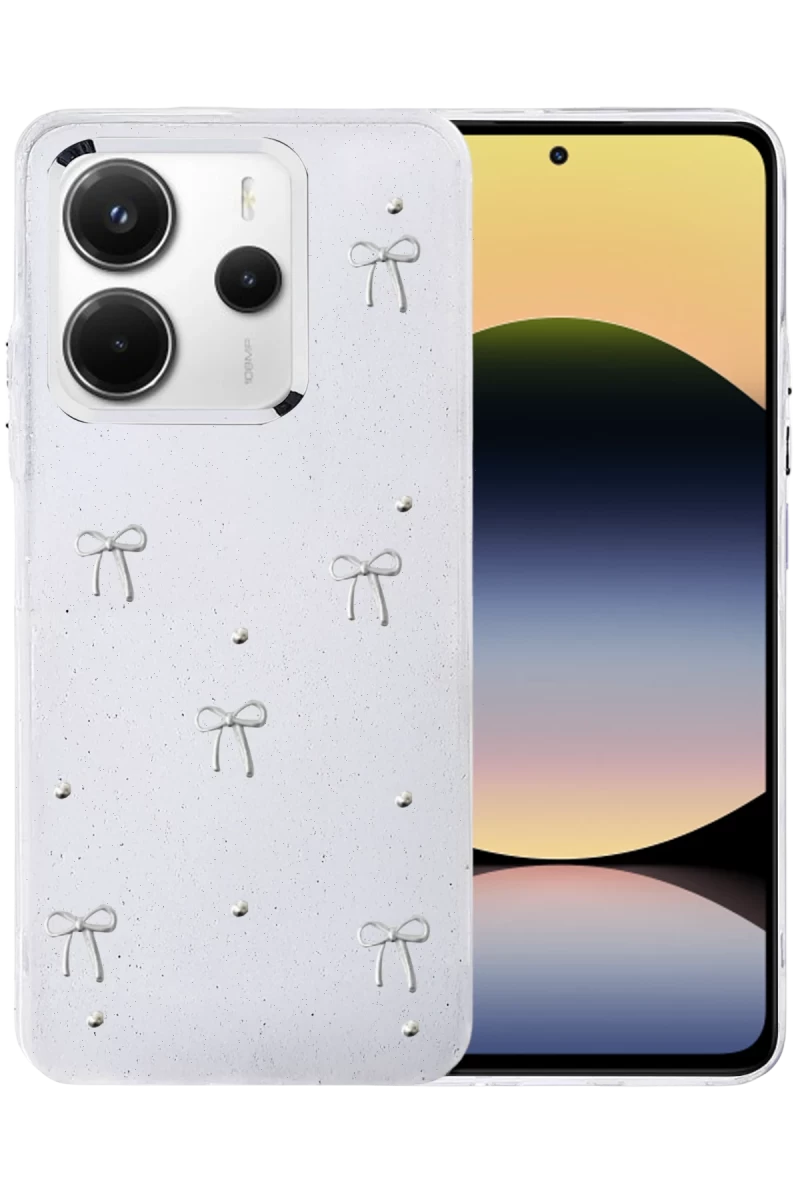 Xiaomi Redmi Note 14 4G Uyumlu Fiyonk Desenli Kapak - Desen 5
