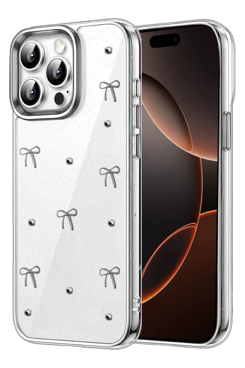 Apple iPhone 15 Pro Uyumlu Fiyonk Desenli Kapak - Desen 5