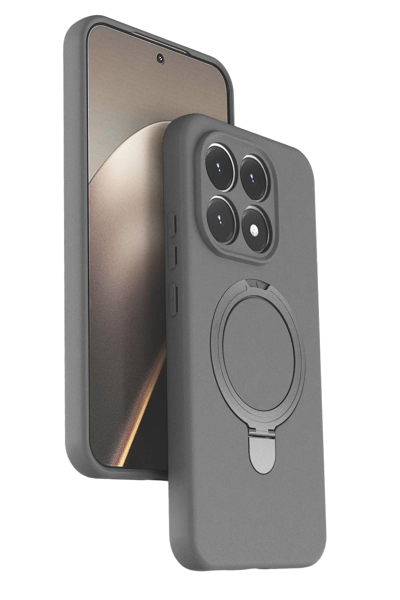 Xiaomi Mi 15T Uyumlu Regal Magsafe Standlı Kapak - Titan Gri