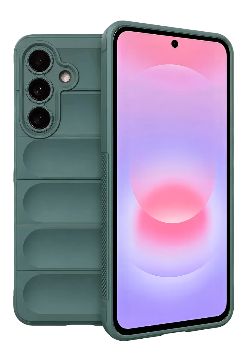 Samsung Galaxy A57 5G Uyumlu Optimum Silikon - Koyu Yeşil