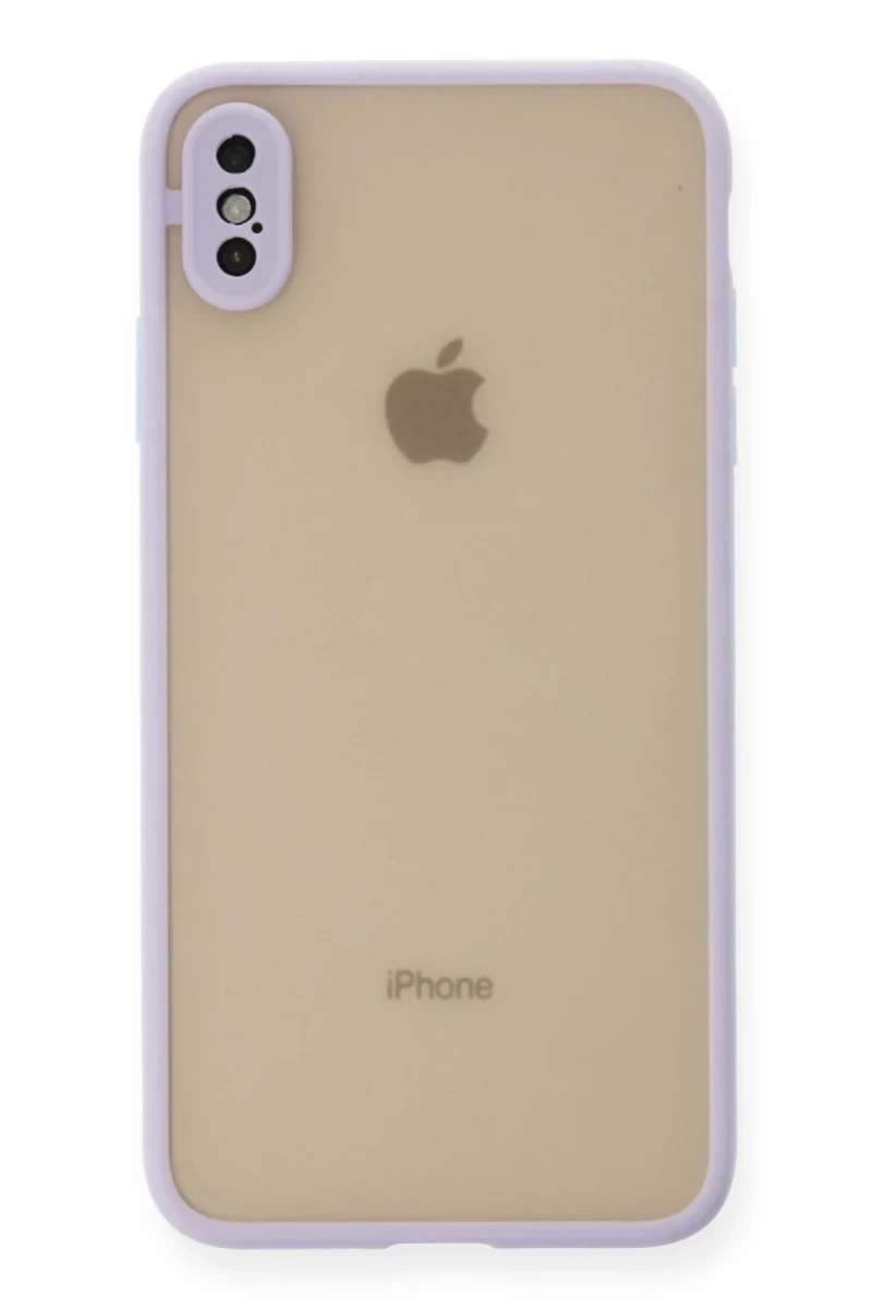 Apple iPhone X Uyumlu Kılıf Montreal Silikon Kapak - Mor