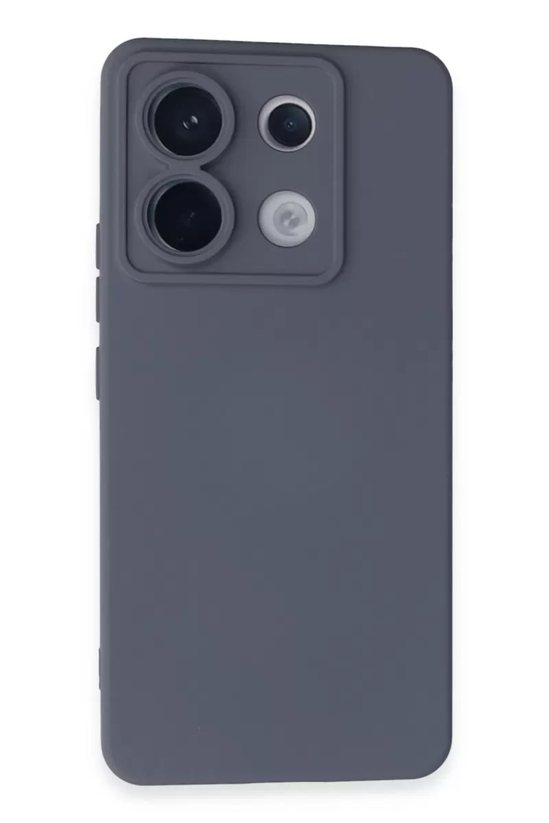 Xiaomi Redmi Note 13 Pro 5G Uyumlu Kılıf Nano içi Kadife Silikon - Gri