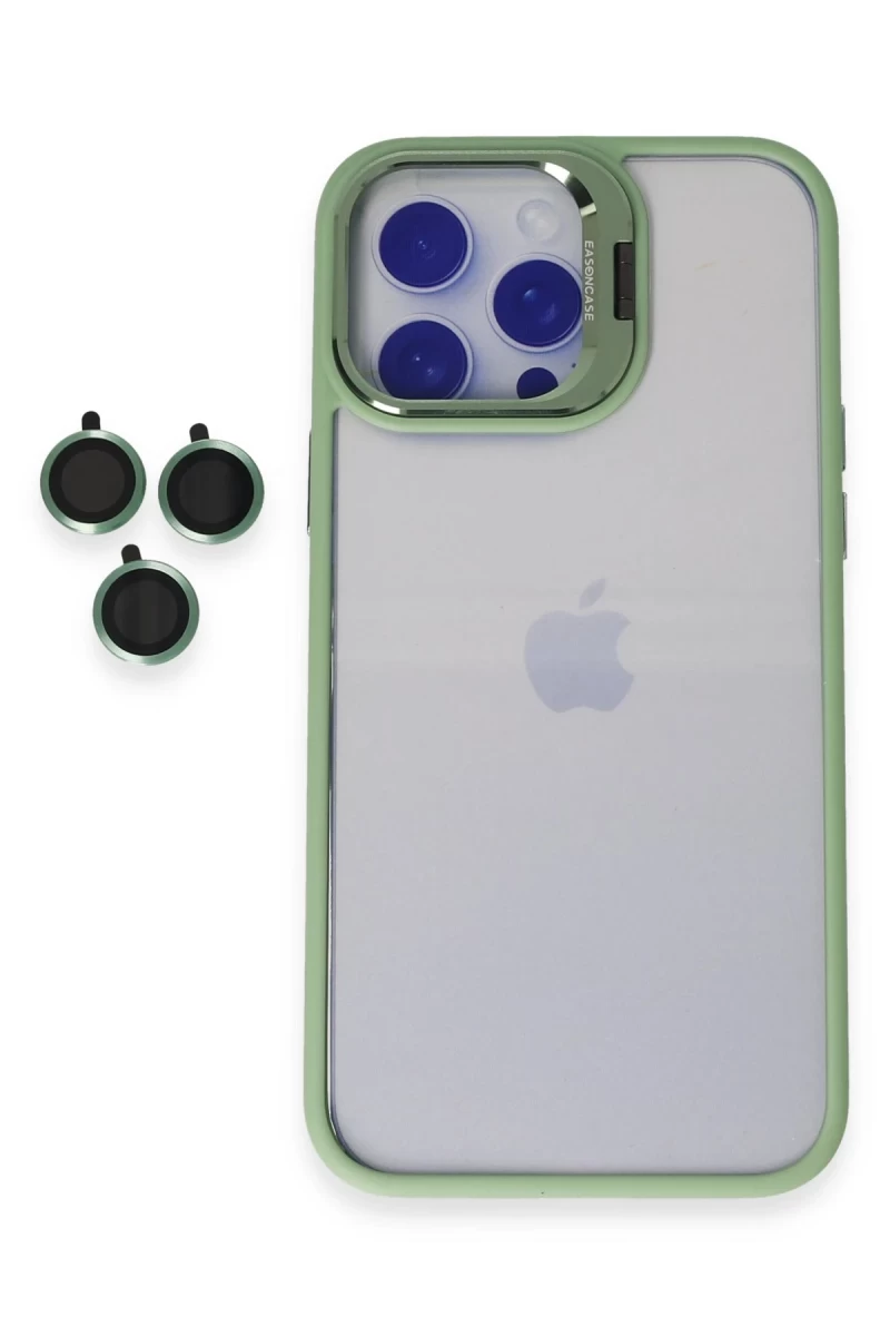 Joko Apple iPhone 14 Pro Uyumlu Kılıf Roblox Lens Standlı Kapak - Yeşil