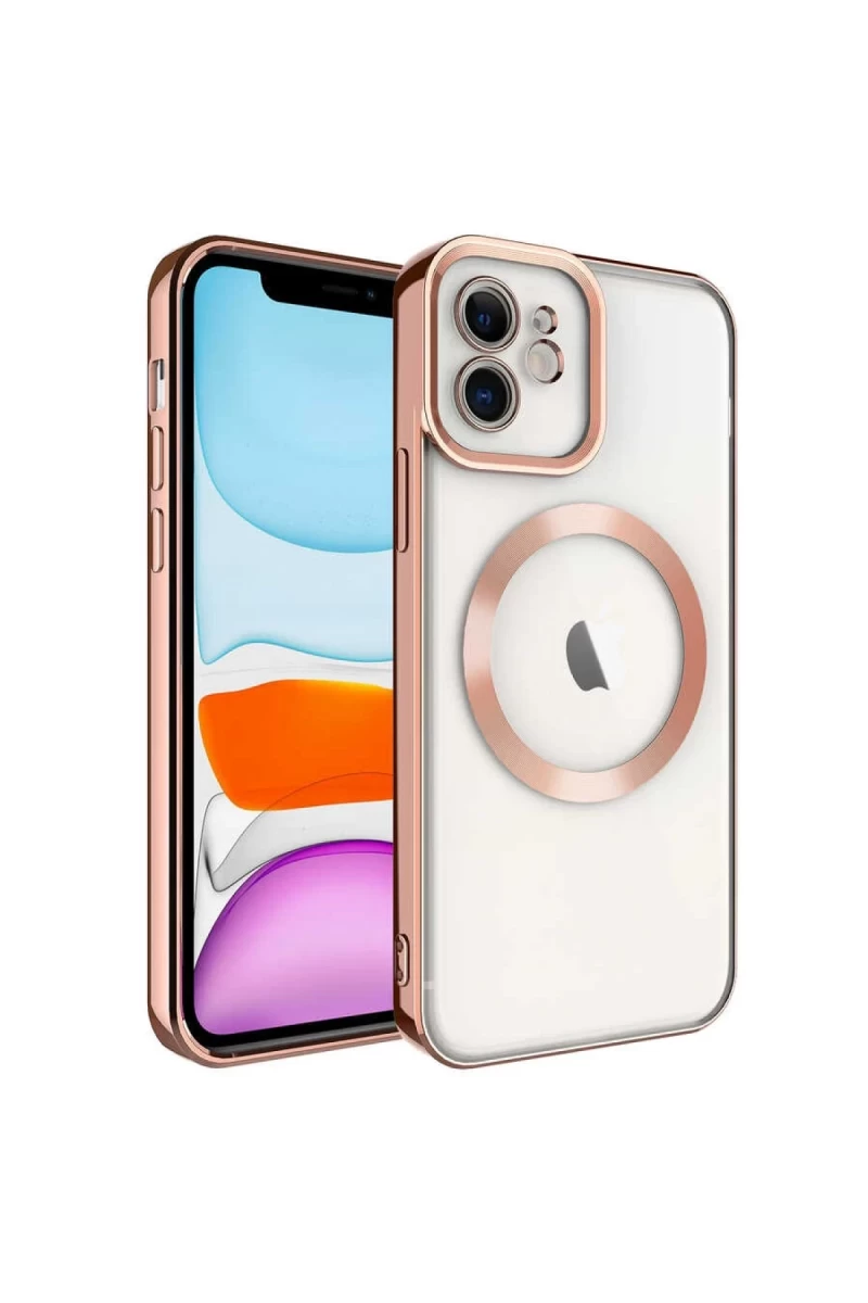 Apple iPhone 11 Uyumlu Kılıf Kross Magneticsafe Kapak - Rose