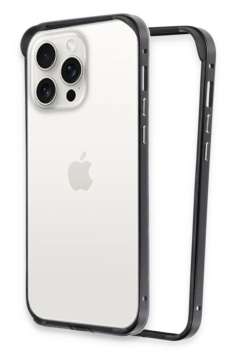 Joko Apple iPhone 15 Pro Uyumlu Land Bumper Koruma Kapak - Siyah
