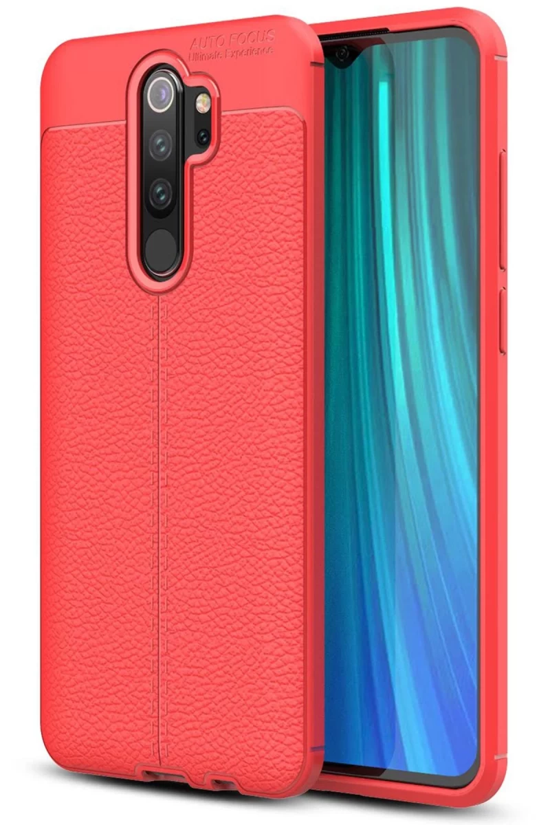 Xiaomi Redmi Note 8 Pro Uyumlu Kılıf Auto Focus Kapak - Kırmızı