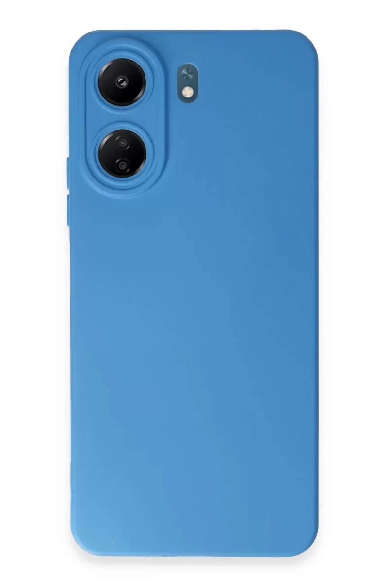 Xiaomi Redmi 13C Uyumlu Kılıf Nano içi Kadife Silikon - Mavi