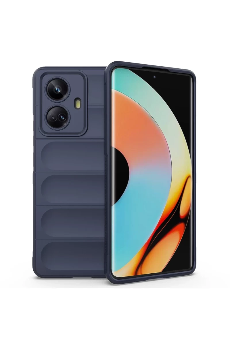 Realme 10 Pro 5G Uyumlu Kılıf Optimum Silikon - Lacivert