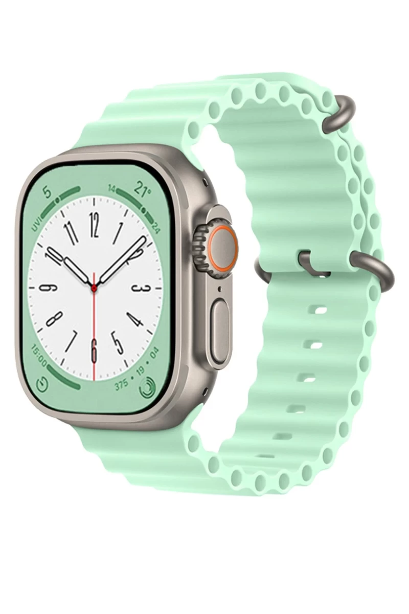 Apple Watch 38mm Uyumlu Ocean Kordon - Açık Yeşil
