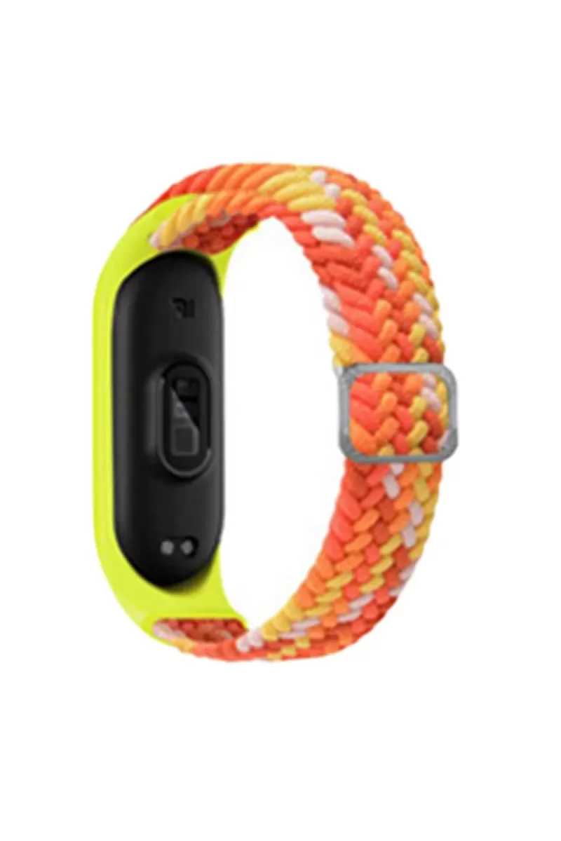 Xiaomi Mi Band 7 Uyumlu Star Kordon - Turuncu-Sarı