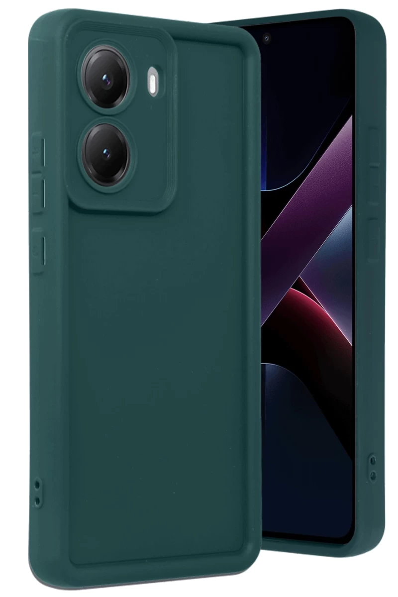 Xiaomi Poco X7 Pro Uyumlu Viera Silikon - Koyu Yeşil