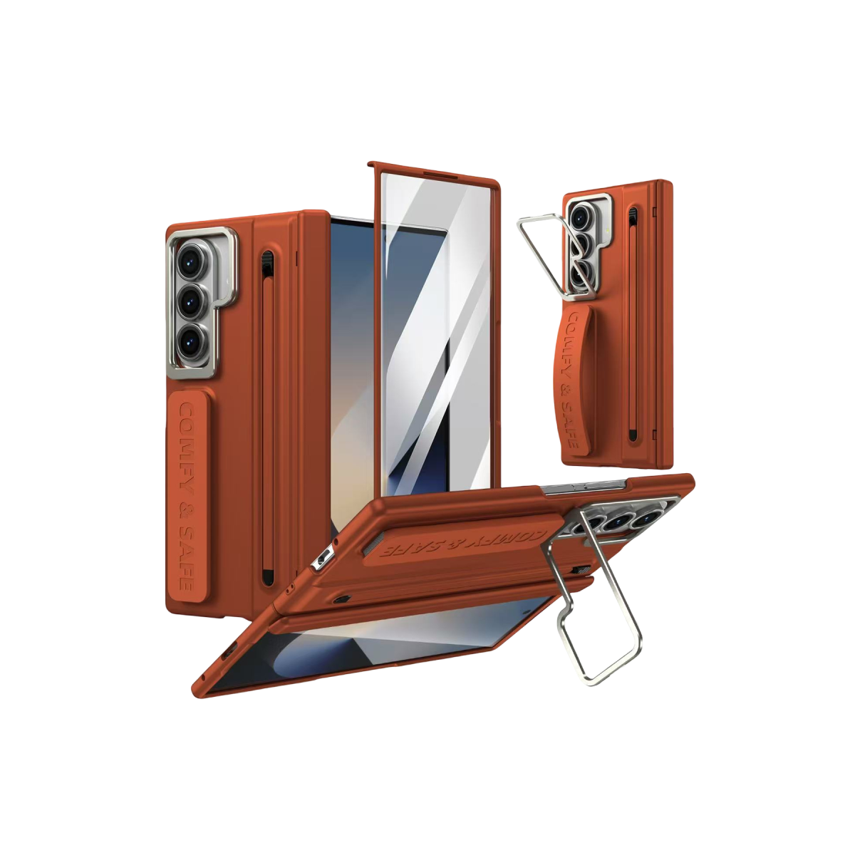Joko Samsung Galaxy Z Fold 8 Ultra FoldPro Magsafe Kapak - Kahverengi