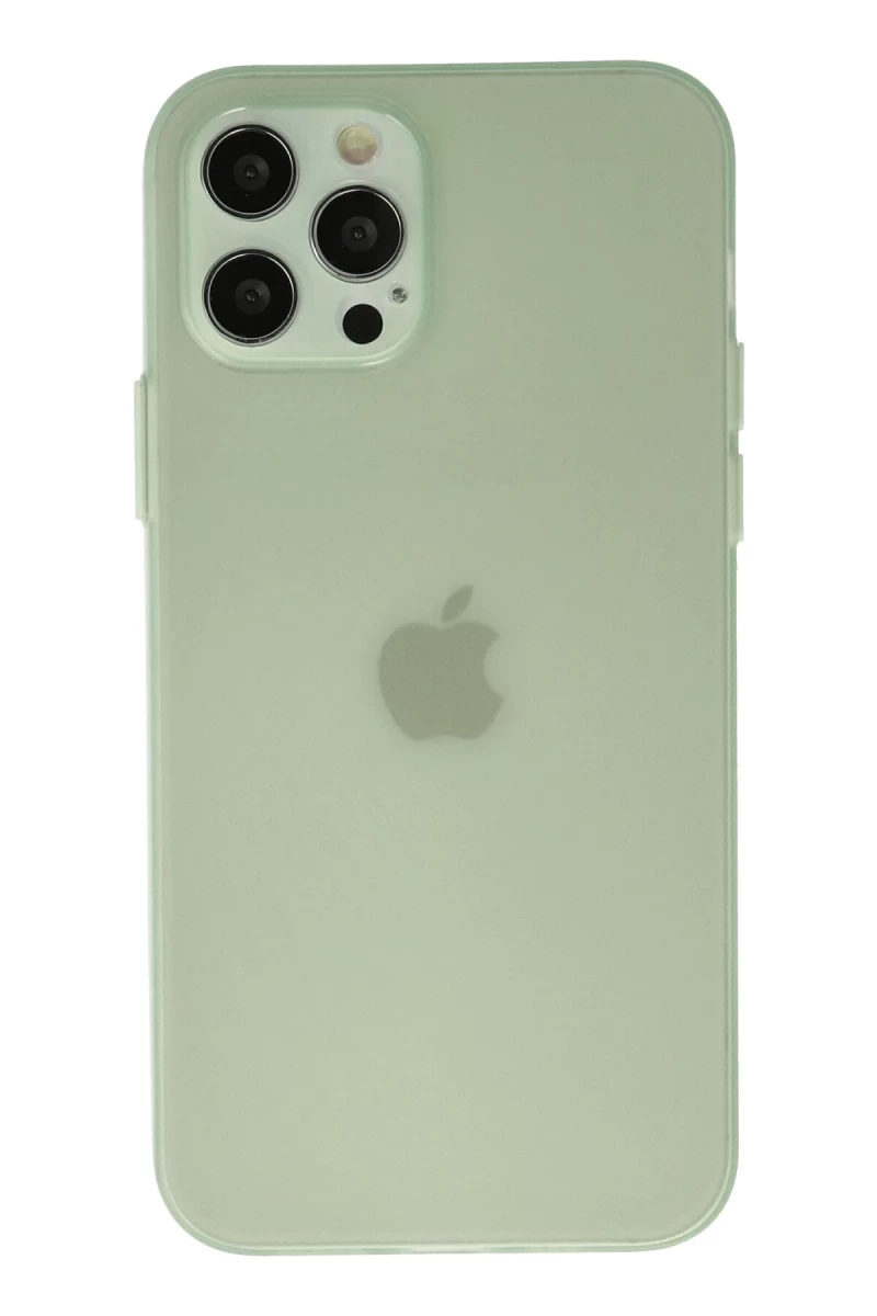 Apple iPhone 12 Pro Max Uyumlu Kılıf Puma Silikon - Açık Yeşil