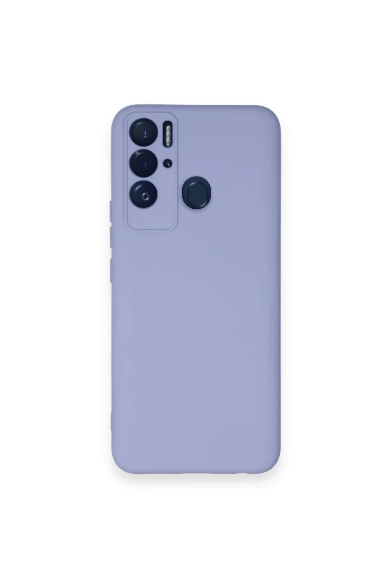 Tecno Pova Neo Kılıf Nano içi Kadife Silikon - Lila