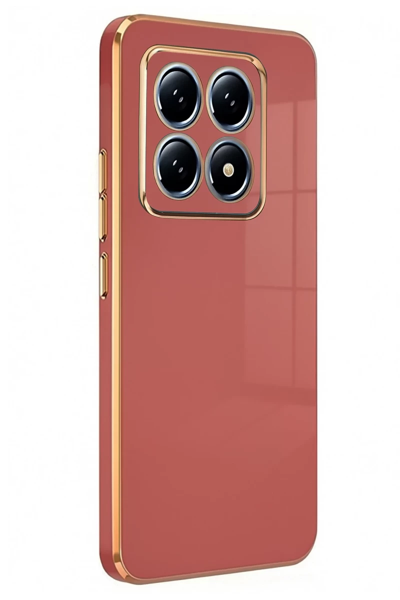Xiaomi Mi 14T Pro Uyumlu Volet Silikon - Kırmızı