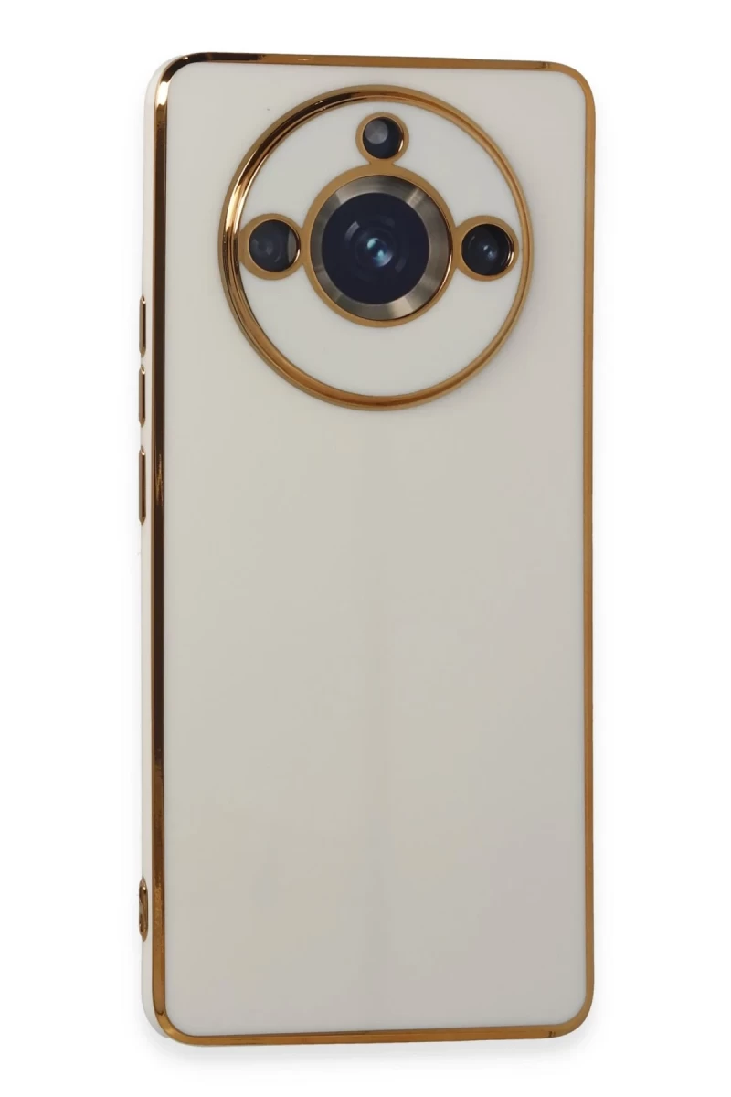Realme 11 Pro Uyumlu Kılıf Volet Silikon - Beyaz