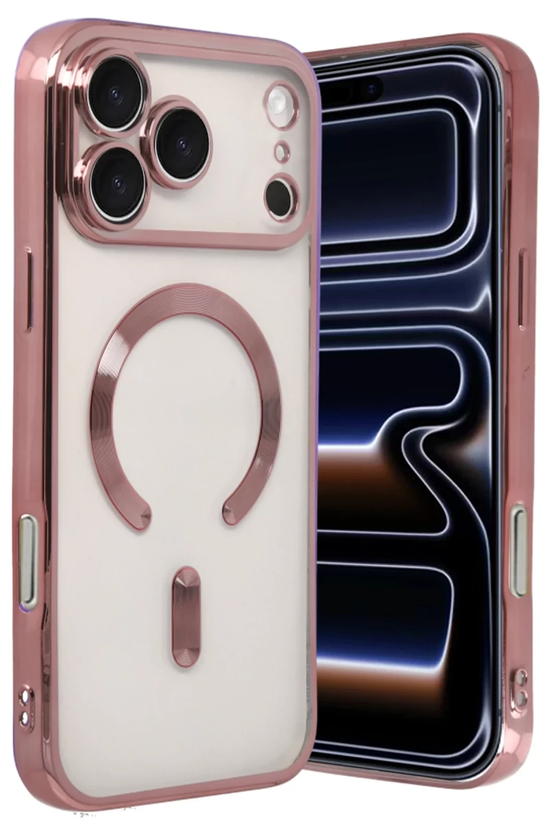 Apple iPhone 17 Pro Uyumlu Kross Magneticsafe Kapak - Rose