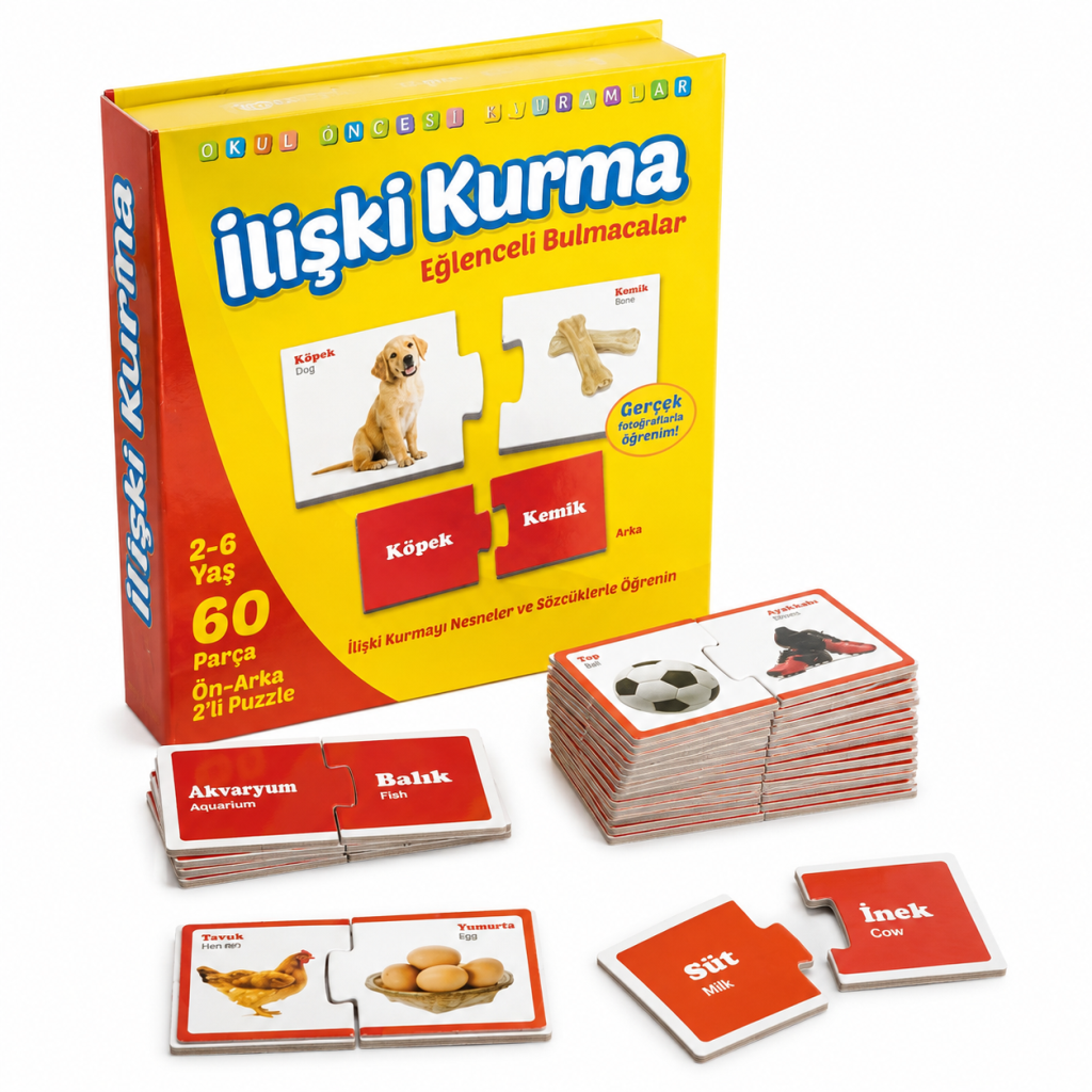 1437 Eğlenceli Bulmacalar - İlişki Kurma / 2-6 yaş