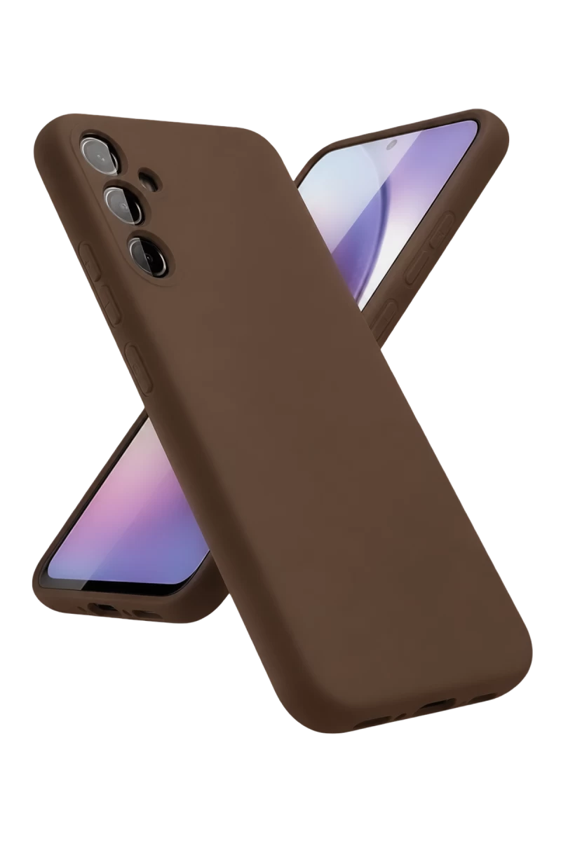 Samsung Galaxy A24 4G Uyumlu Kılıf First Silikon - Kahverengi