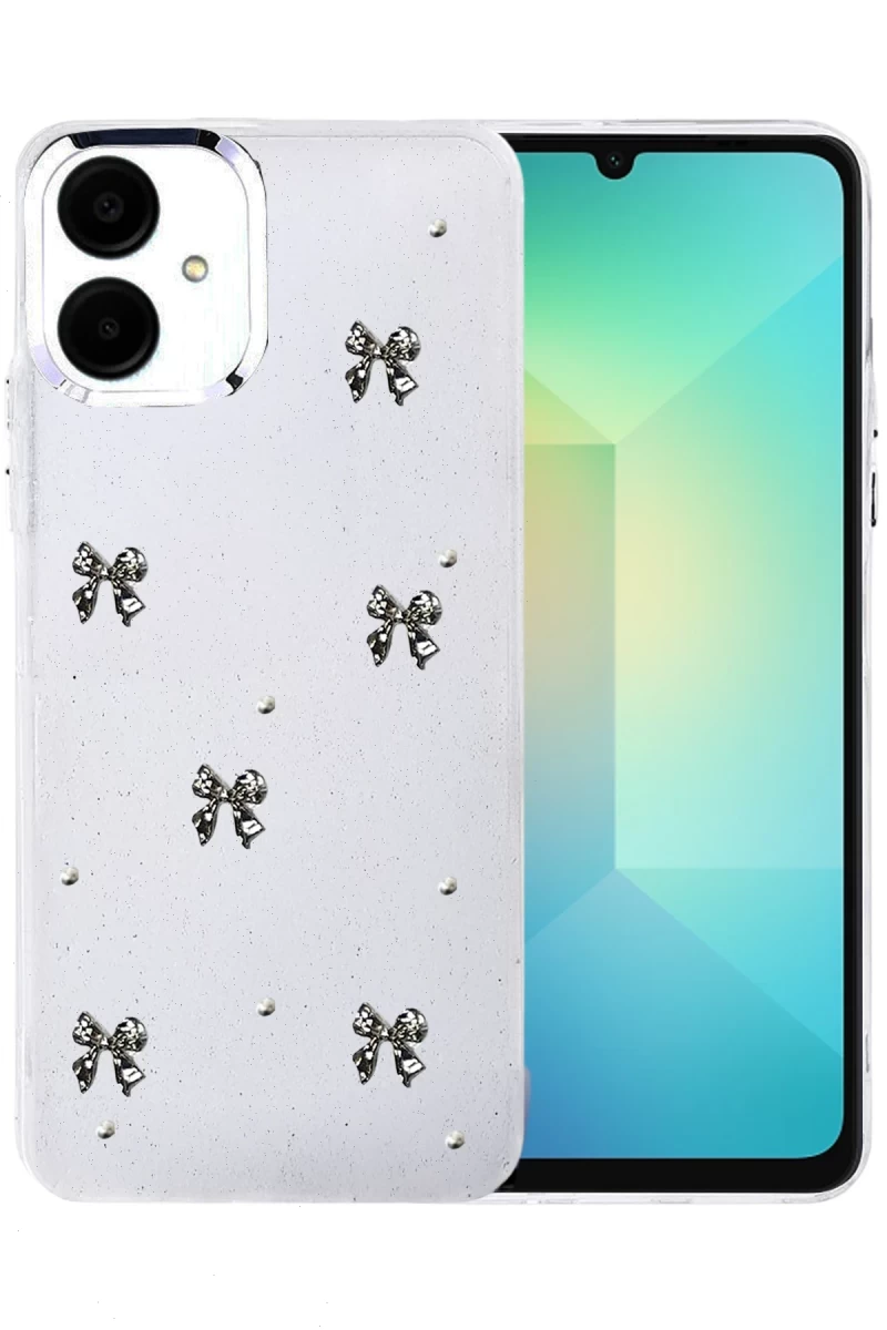 Samsung Galaxy A06 Uyumlu Fiyonk Desenli Kapak - Desen 5