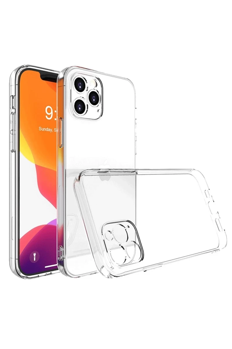 Apple iPhone 16 Pro Uyumlu Kılıf Lüx Şeffaf Silikon