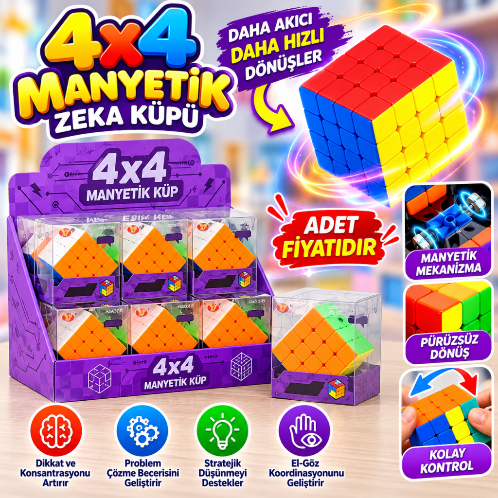 4x4 Magic Start Manyetik Küp (adet fiyatıdır)