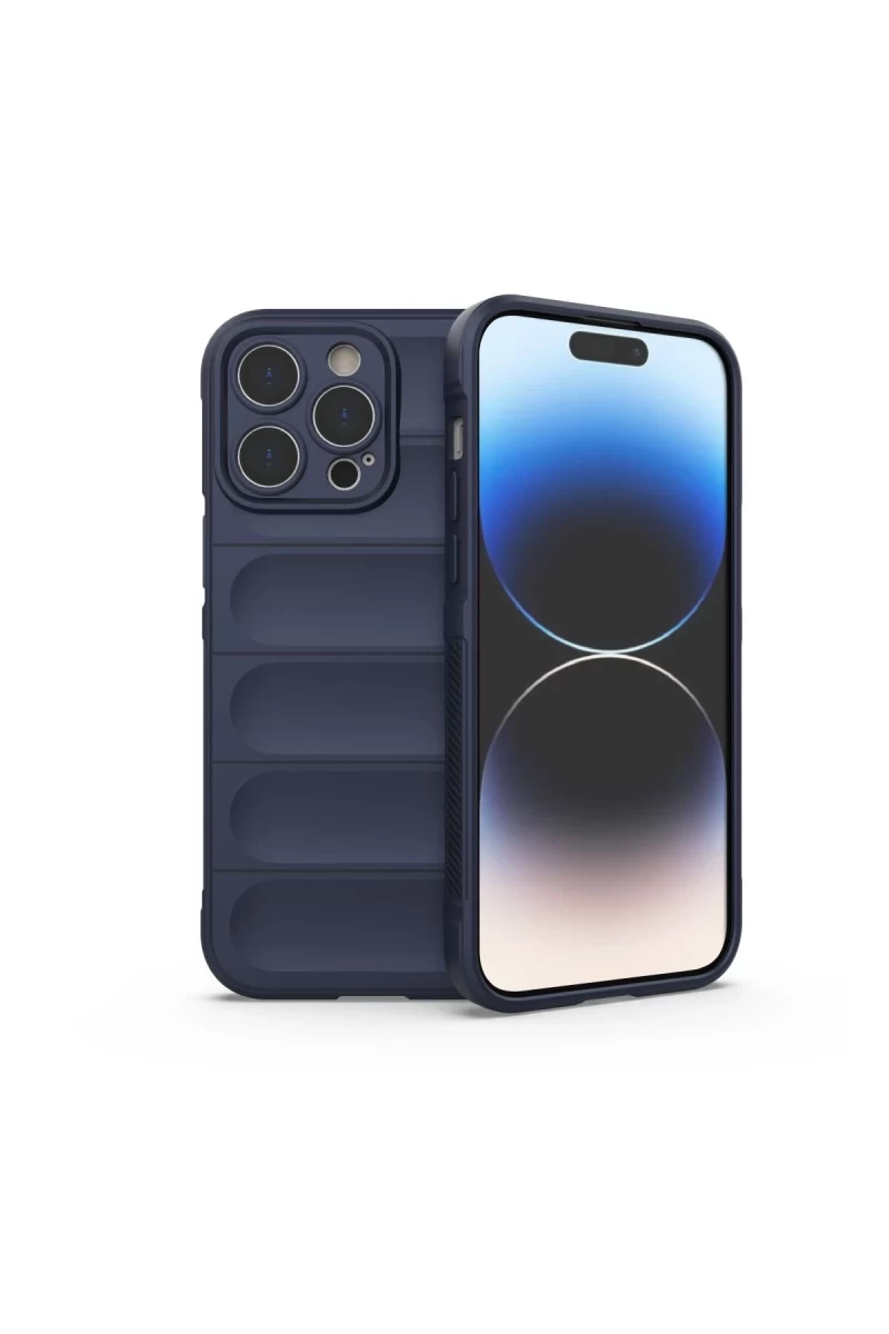 Apple iPhone 15 Pro Uyumlu Kılıf Optimum Silikon - Lacivert