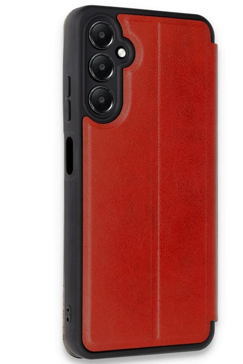 Samsung Galaxy A16 5G Uyumlu Kılıf Flip Cover - Kırmızı