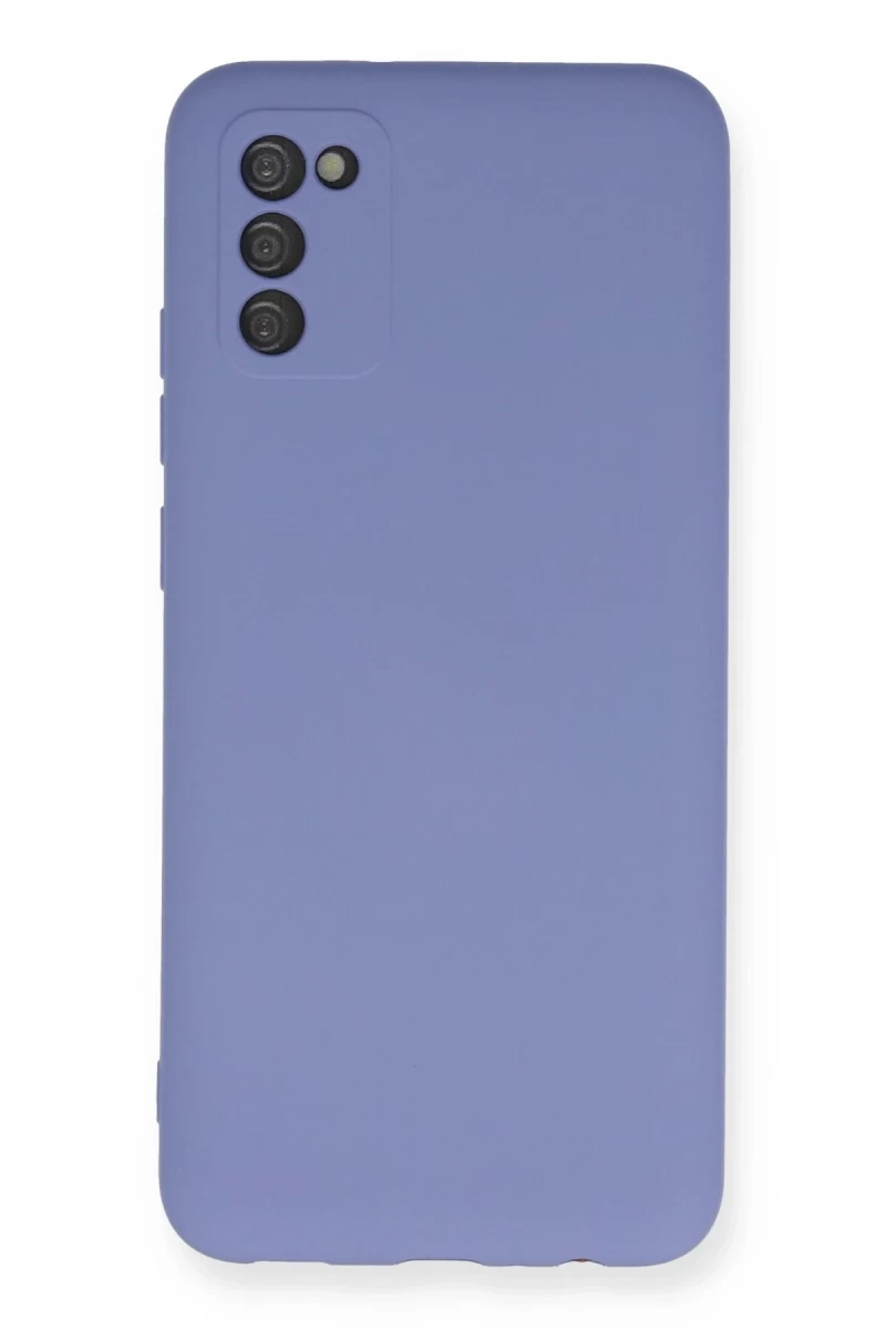 Samsung Galaxy A03S Uyumlu Kılıf Nano içi Kadife Silikon - Lila