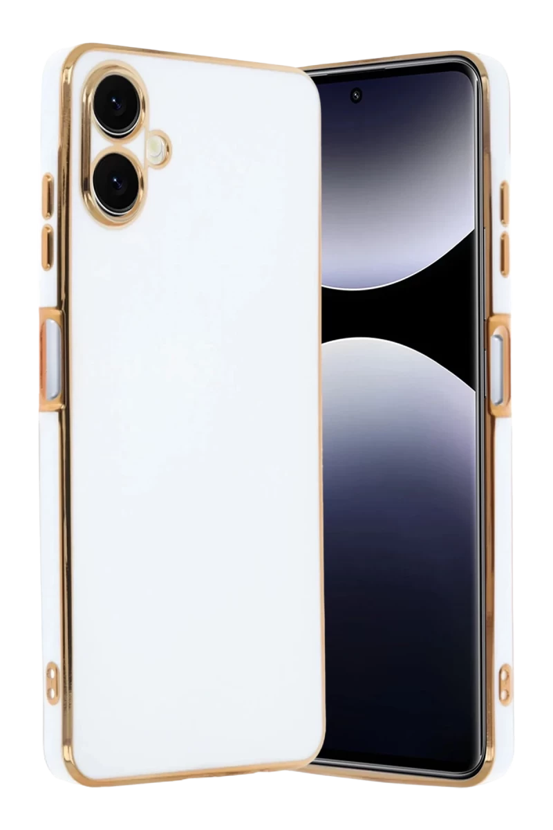 Samsung Galaxy A07 4G Uyumlu Volet Silikon - Beyaz