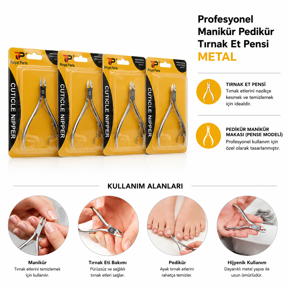 Metal Tırnak Eti Pensi - Pedikür Manikür Makası