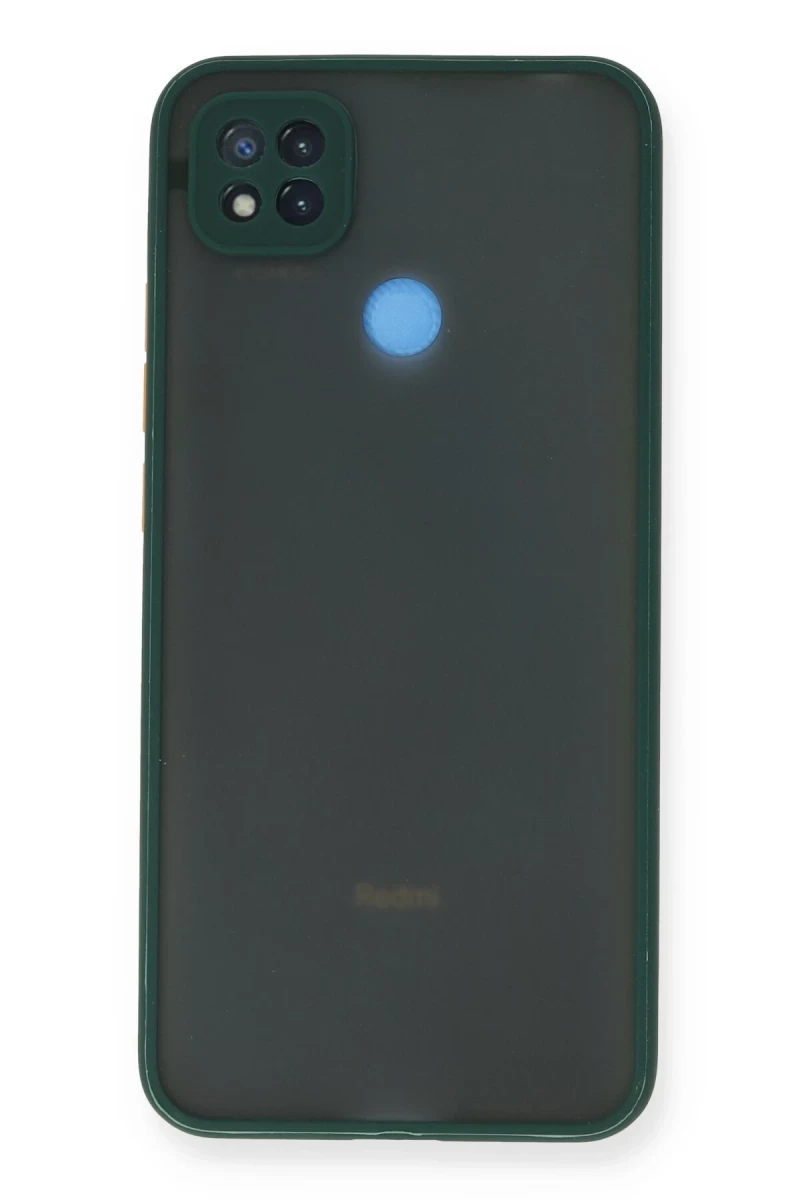 Xiaomi Redmi 9C Uyumlu Kılıf Montreal Silikon Kapak - Yeşil