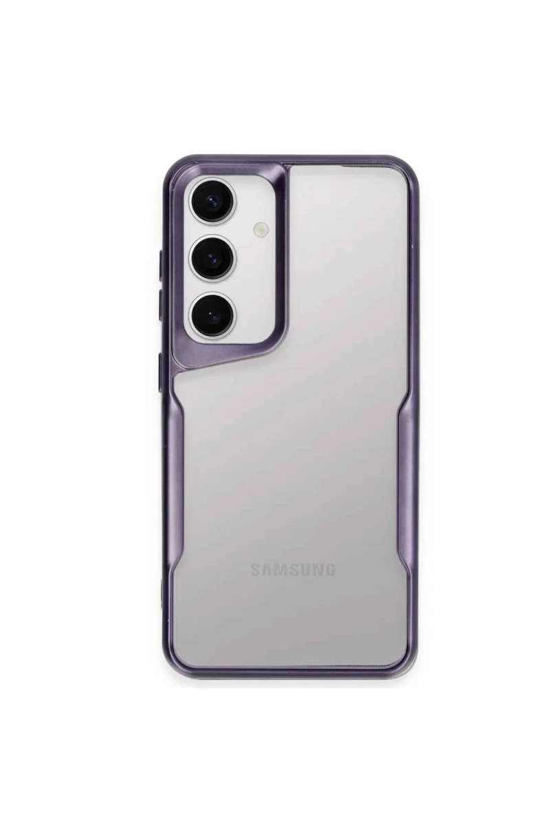 Samsung Galaxy A35 5G Uyumlu Kılıf Boyi Silikon Kapak - Derin Mor