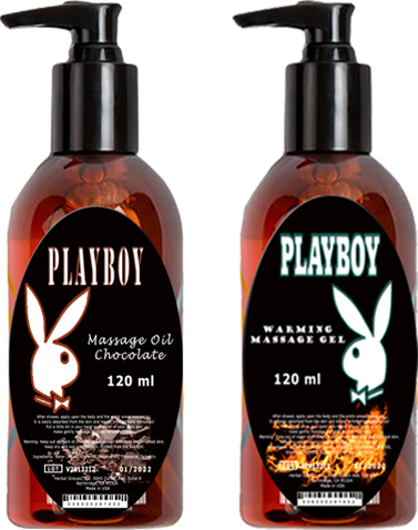 Playboy Massage Oil Chocolate Fragrances And Warming 120 ml Çikolata Kokulu ve Isıtıcılı Vücut Masaj Yağı