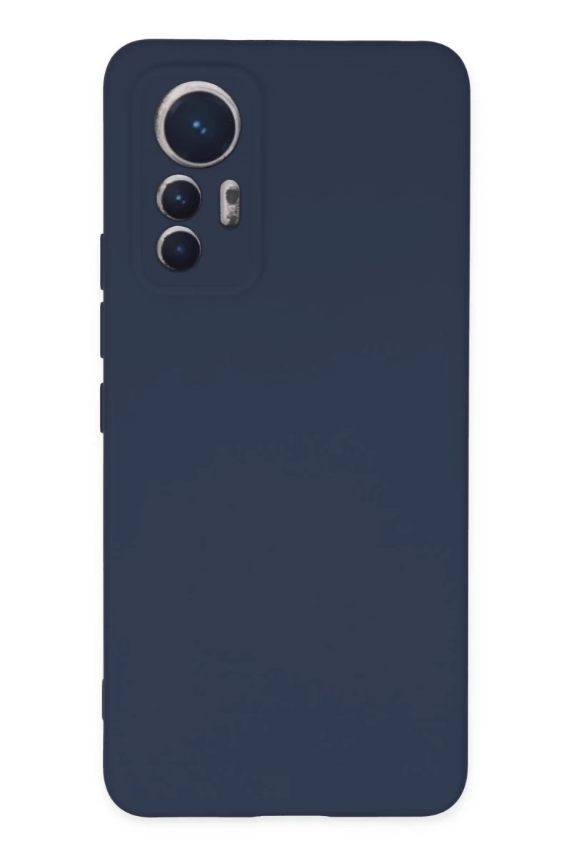 Xiaomi Mi 12 Lite Uyumlu Kılıf Nano içi Kadife Silikon - Lacivert