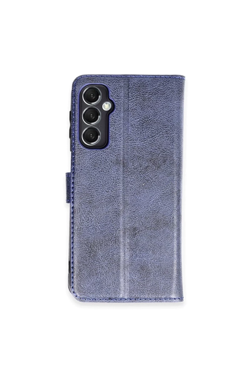 Samsung Galaxy M34 5G Uyumlu Kılıf Trend S Plus Kapaklı Kılıf - Lacivert