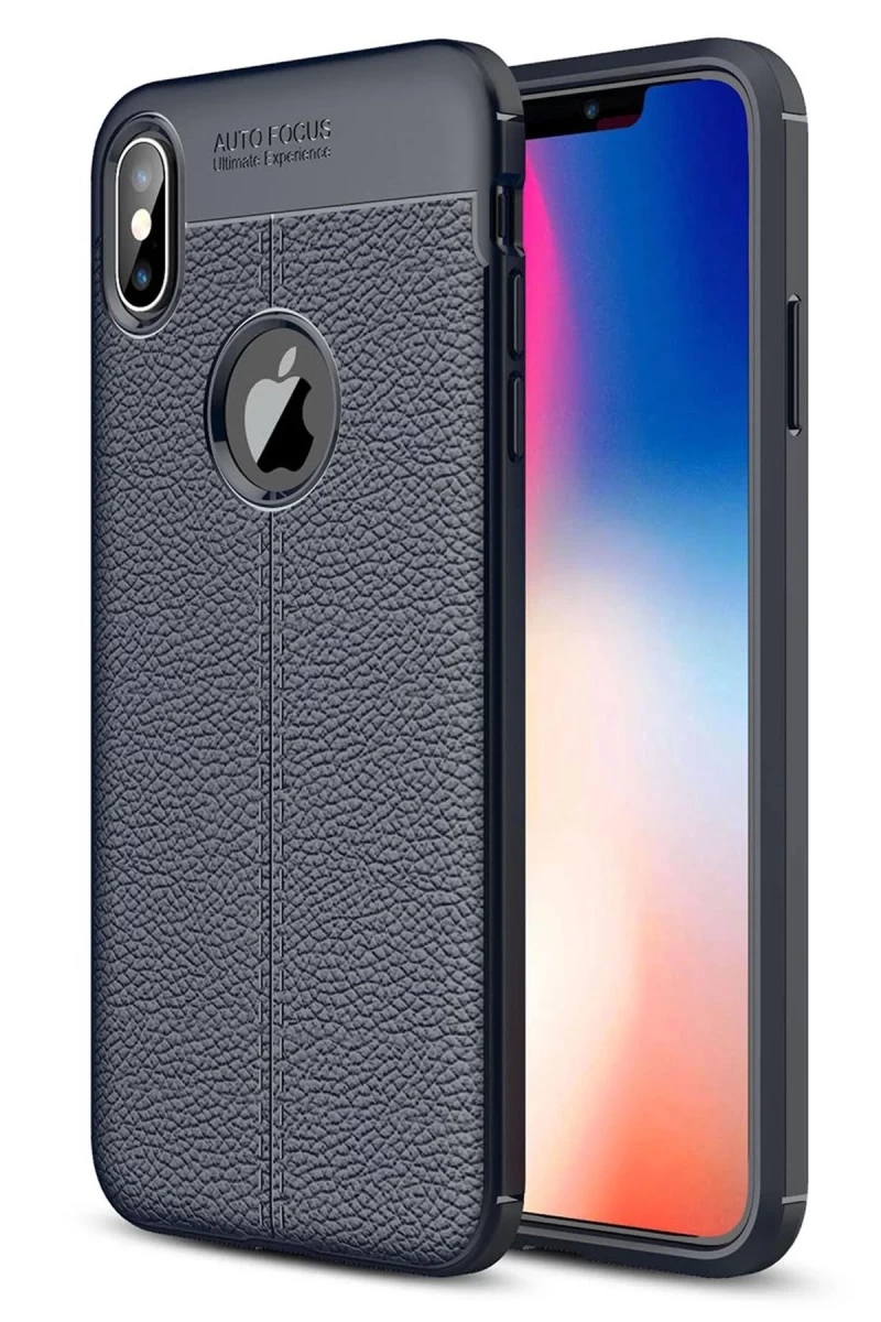 Apple iPhone XS Max Uyumlu Kılıf Auto Focus Kapak - Lacivert