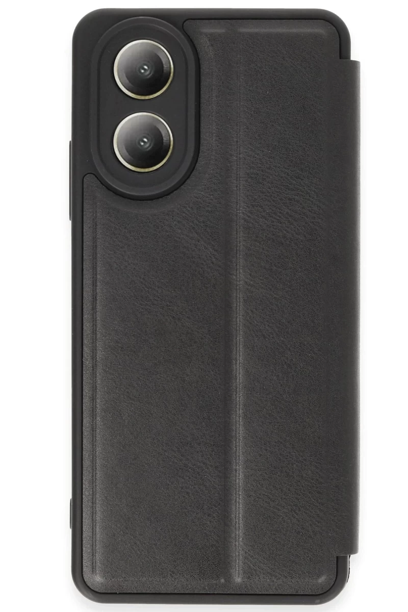 Oppo A38 Uyumlu Kılıf Flip Cover - Siyah