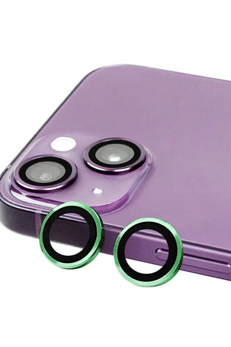 Apple iPhone 15 Uyumlu Raze Metal Kamera Lens - Yeşil