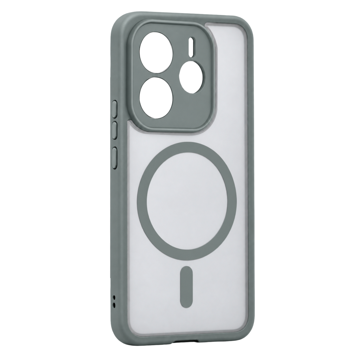 Xiaomi Redmi Note 14 4G Loji Magsafe Kapak - Gri