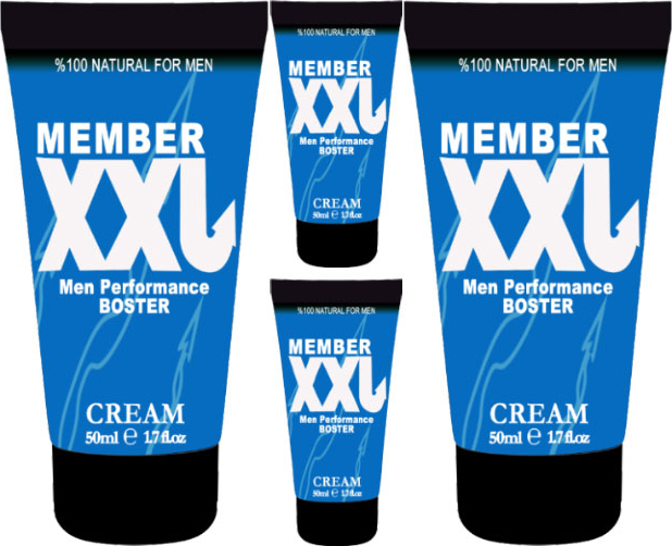 Member Xxlcream 50 ml 4 Adet Erkeklere Özel Boy Çap Şekillendirici & Katılaştırıcı Krem