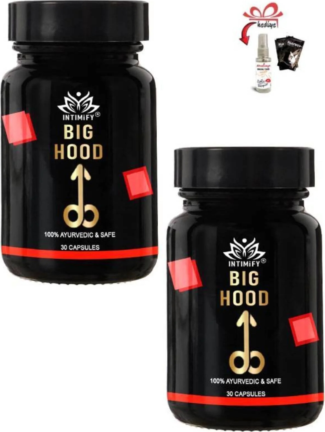 Intımıfy Big Hood Erkeklere Için 30lu x 2 Ad+ Erotikmasaj Yağı