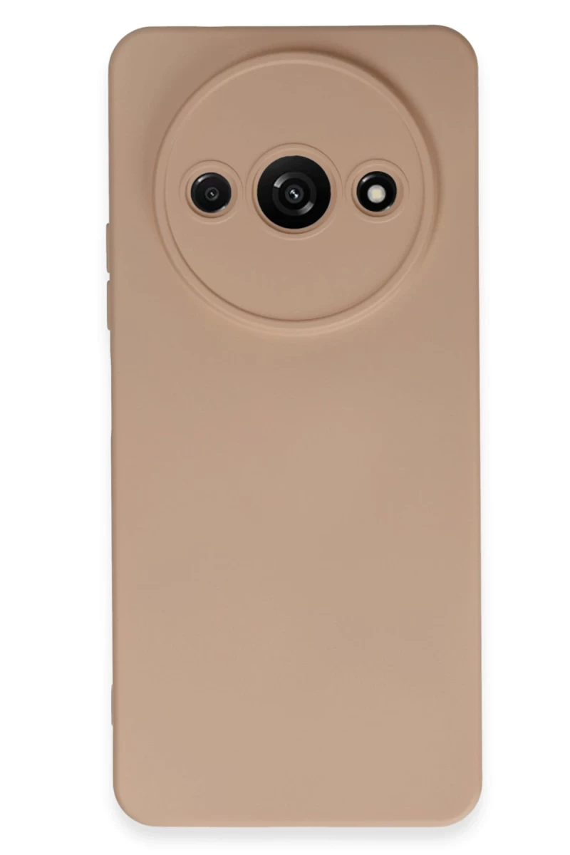 Xiaomi Redmi A3 4G Uyumlu Kılıf Nano içi Kadife Silikon - Pudra