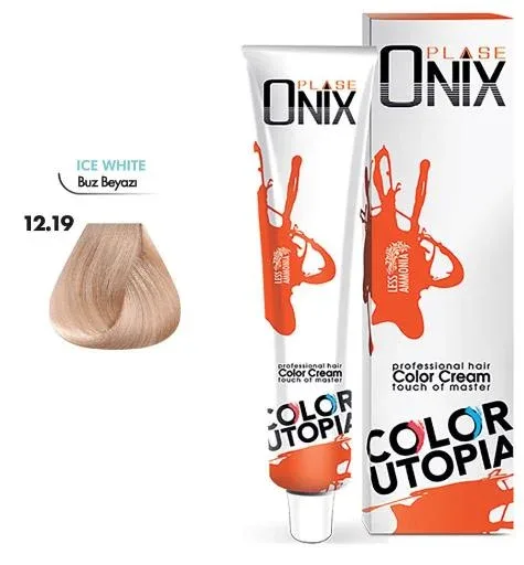 Tüp Saç Boyası 60 ml Profesyonel Krem Boya - 12/19 Buz Beyazı